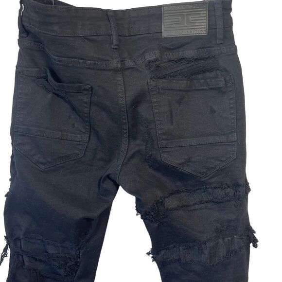 Jordan Craig Legacy Edition Ross Pinnacle Rip/Repair Jet Black Jeans Sz … - Picture 4 of 10